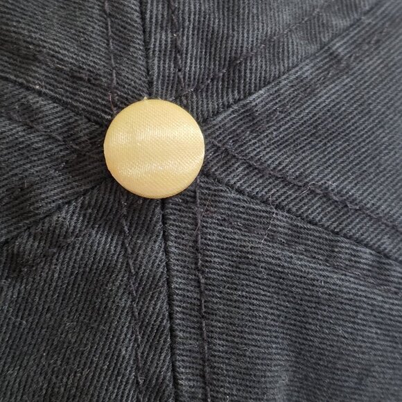 Playboy Lids Black Strapback Hat Cap Cotton Embroidery Metal Bunny Adjustable - Picture 9 of 15